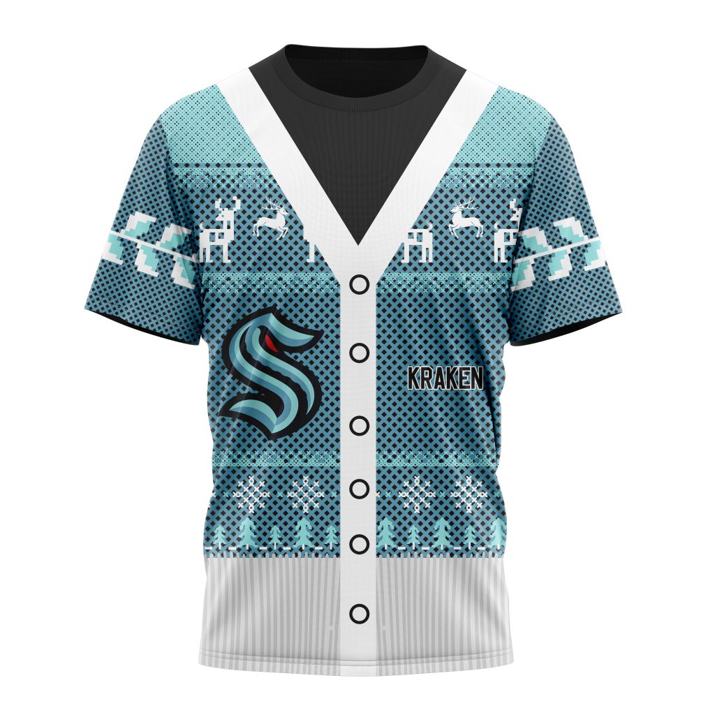 Seattle Kraken Specialized Unisex Sweater For Chrismas Season Personalized Name And Number T-Shirt Oregontrailrvpk Shirt