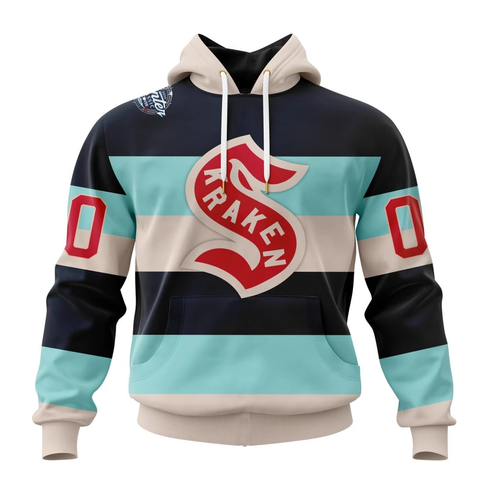 Seattle Kraken Winter Classic Customized Kits All Over Print Hoodie Style 15892