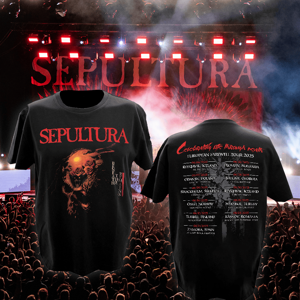 Sepultura European Farewell Tour 2025 T-shirt Oregontrailrvpk Shirt