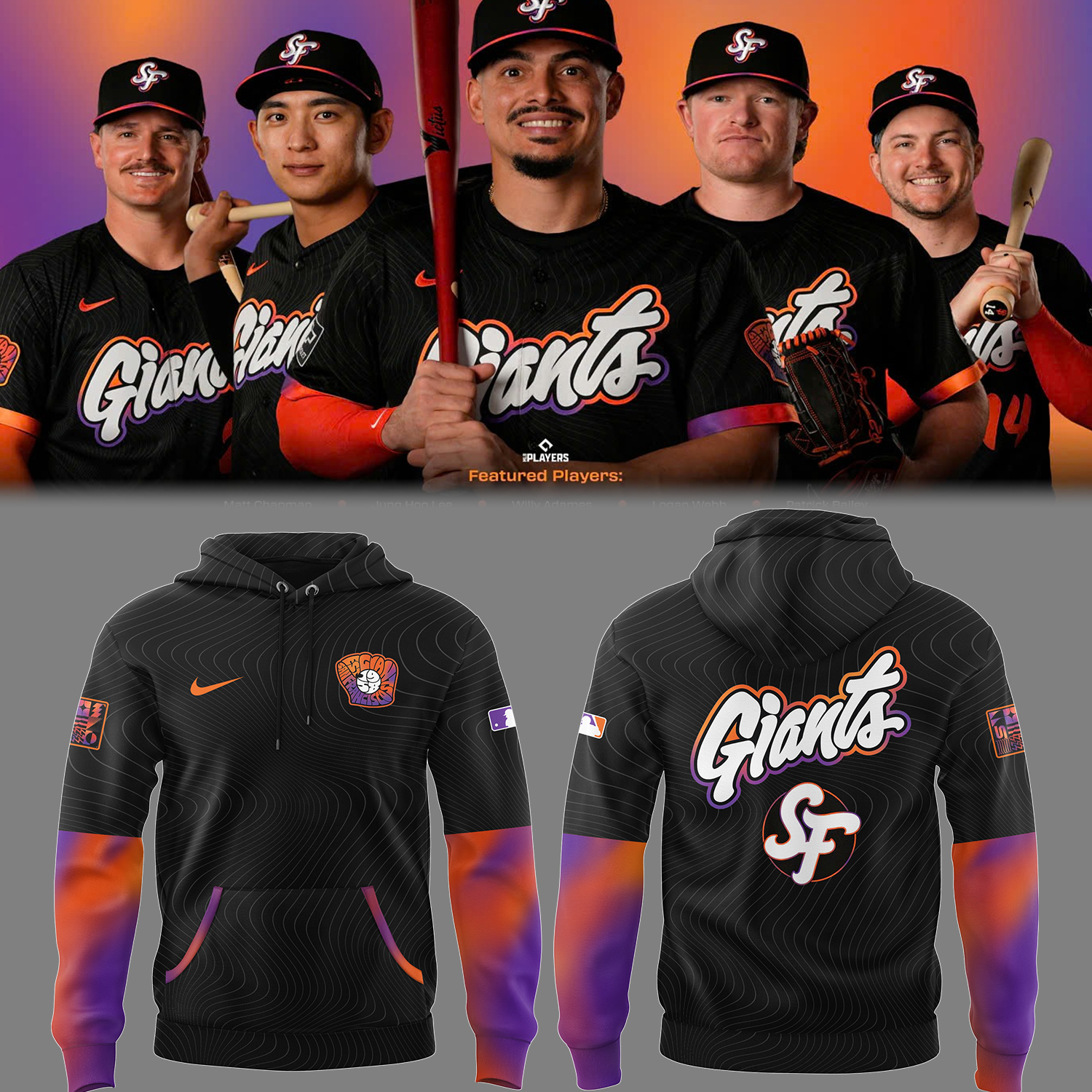Sf Giants Baseball Limited City Connect 2.0 The Remix Hoodie Best
