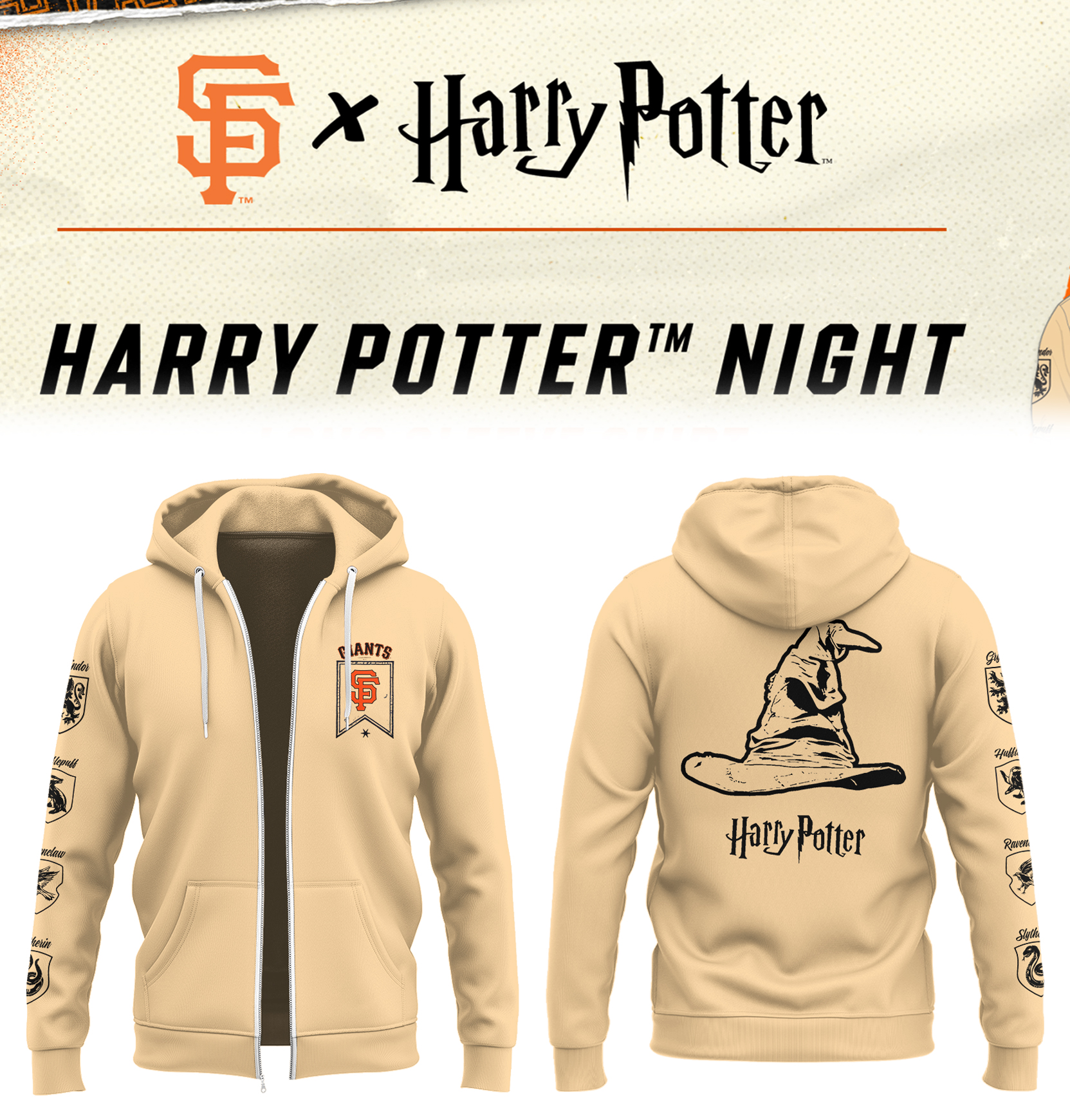 Sf Giants Harry Potter Night Zip Hoodie