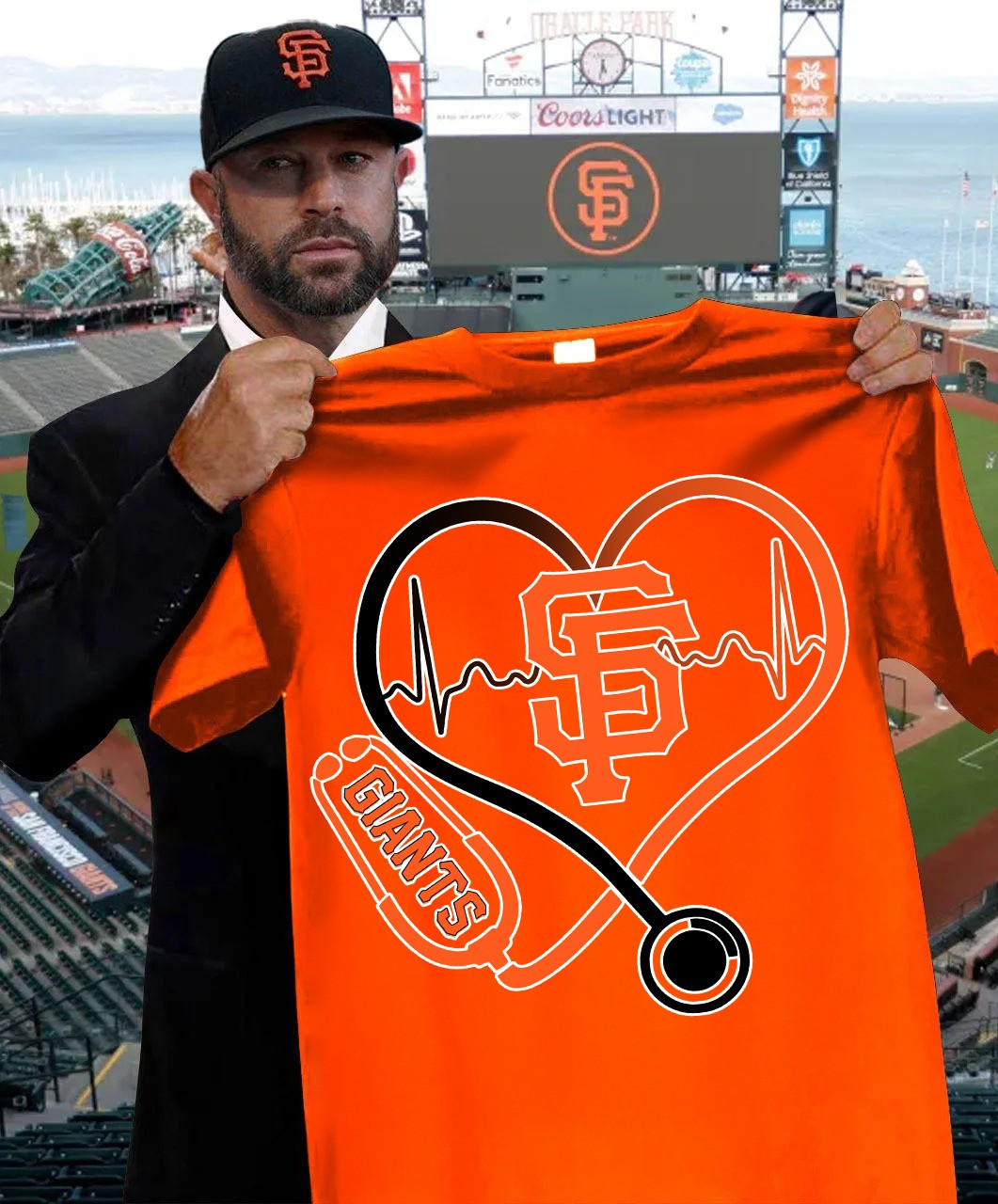 SF Giants Nurses Night T-Shirt Honor Nurses Day Baseball Gifts For Giants Fans Oregontrailrvpk Shirt