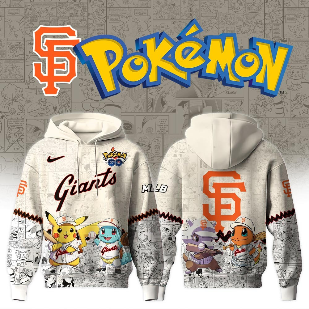 SF San Francisco Giants X Pok mon Go Hoodie MLB Fan Merch