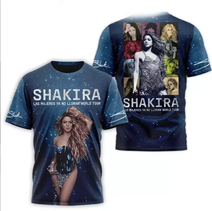 Shakira Las Mujeres Ya No Lloran World Tour 2024 AOP 3D T-Shirt Music Lovers Gifts Oregontrailrvpk Shirt