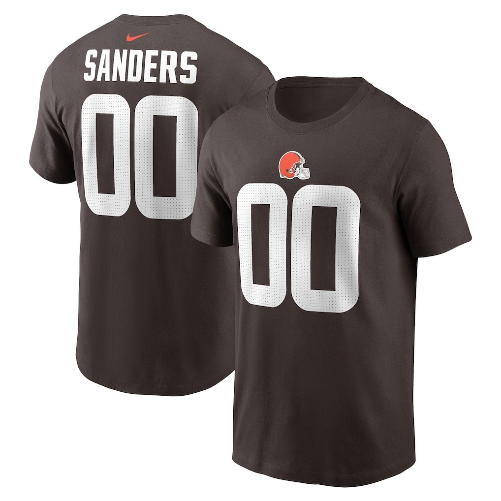 Shedeur Sanders Cleveland Browns Shirt 2025 NFL Draft Name & Number T-Shirt Oregontrailrvpk Shirt