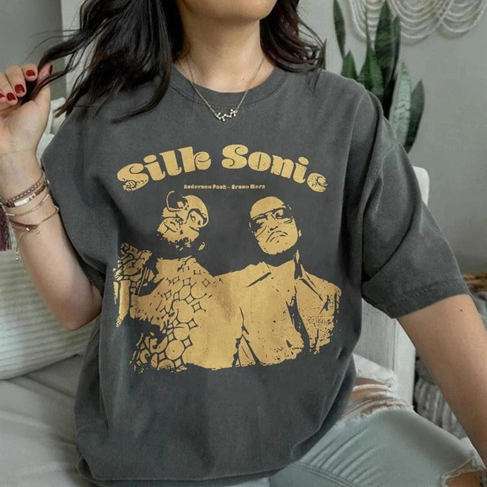 Silk Shirt Rnb Silk Sonic T-Shirt Anderson Paak Bruno Mars Jazz Hip Hop Fan Apparel Gifts Oregontrailrvpk Shirt