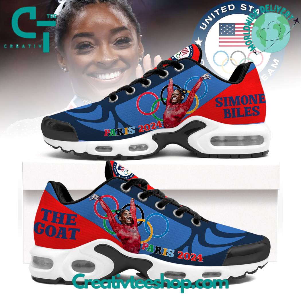 Simone Biles The GOAT Olympic Paris 2024 Air Max Plus Shoes Sneakers For Men And Women