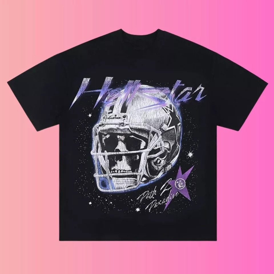 Skull Hellstar Paradise Print T-Shirt Oregontrailrvpk Shirt