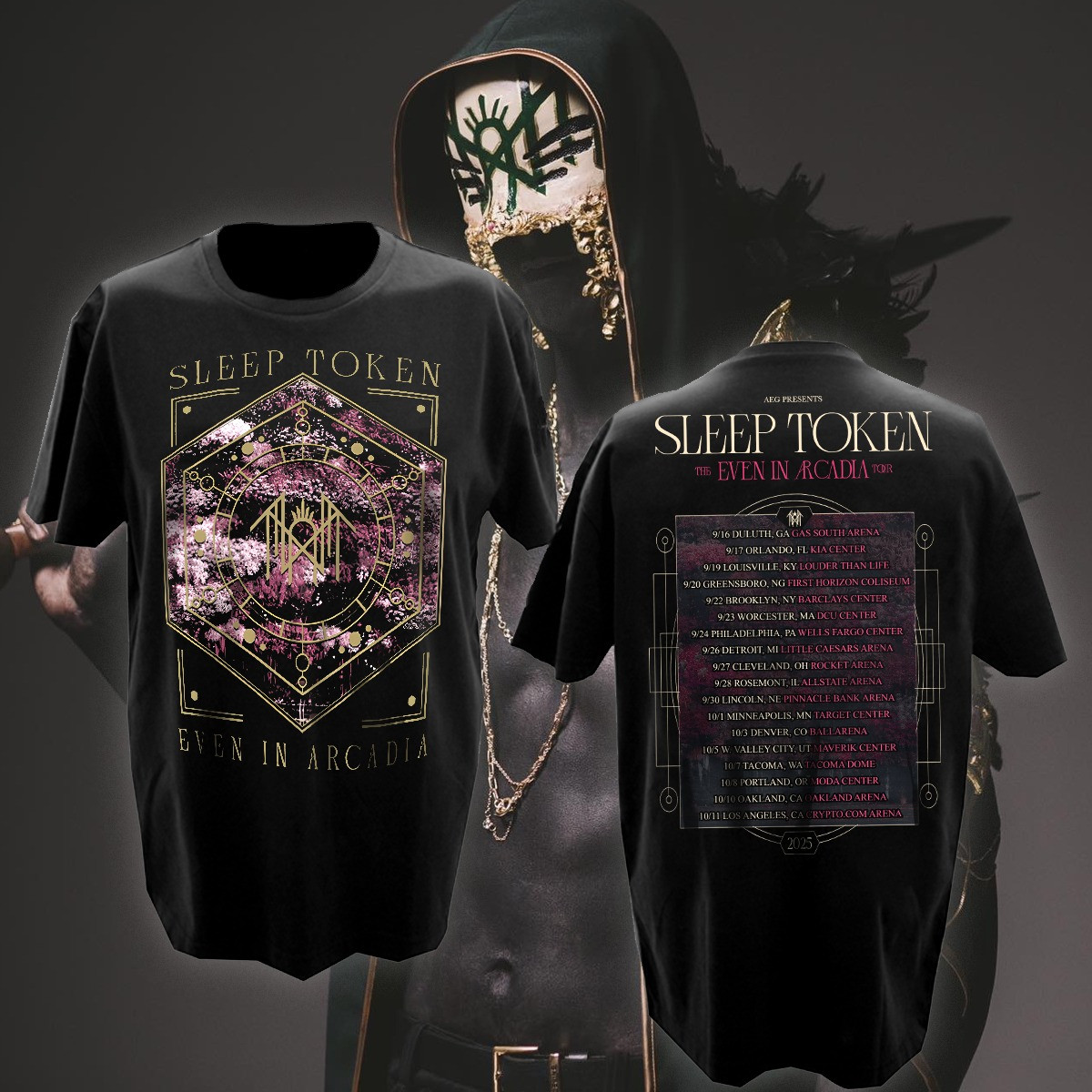 Sleep Token Even In Arcadia Tour 2025 T-Shirt Music Oregontrailrvpk Shirt