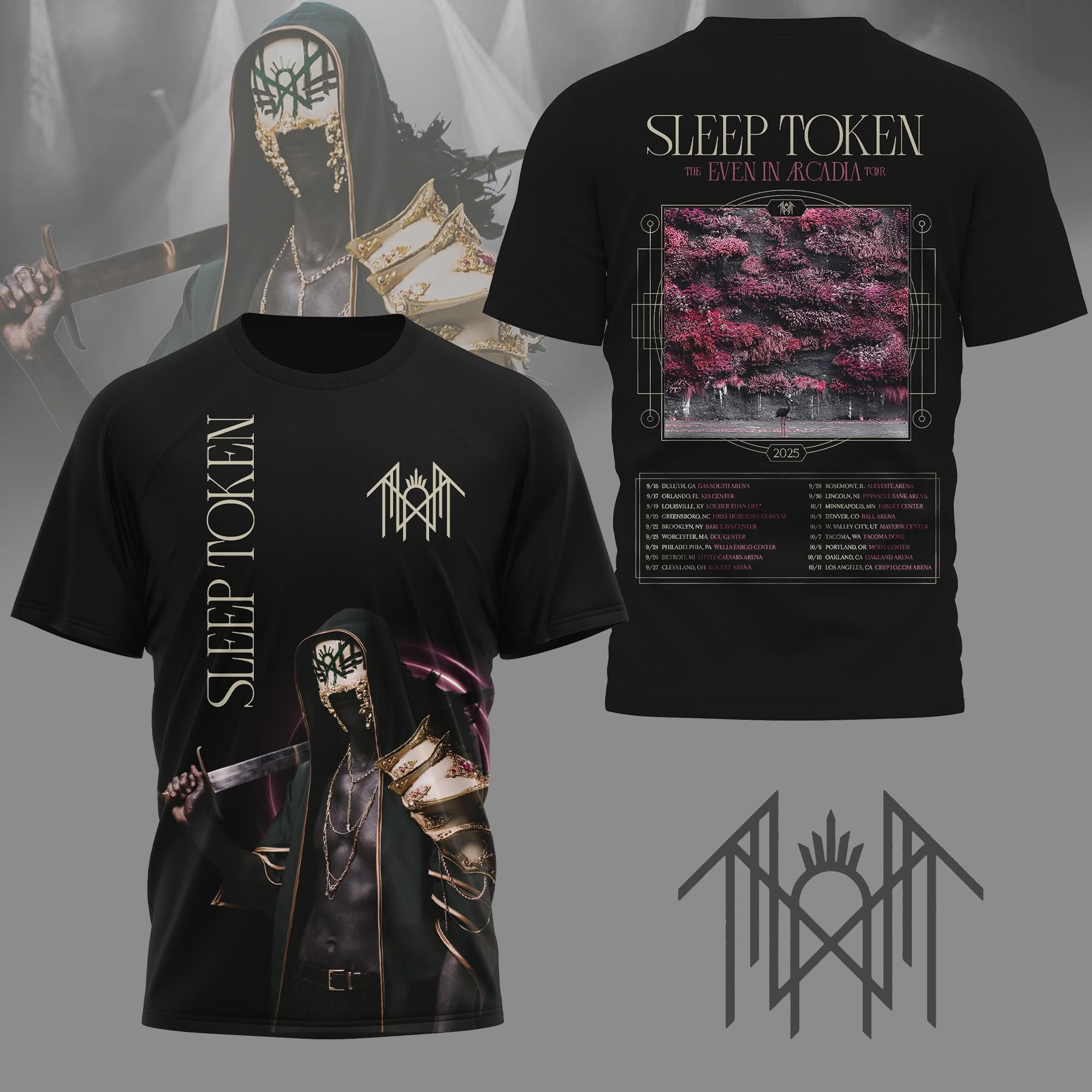 Sleep Token Shirt The Even In Arcadia Tour 2025 Sleep Token Merch Oregontrailrvpk Shirt