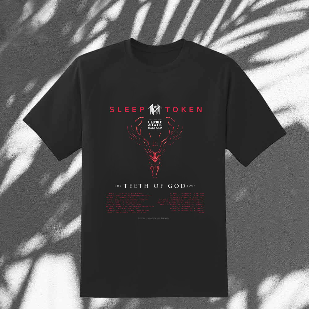 Sleep Token T-Shirtleep Token The Teeth Of God Tour Shirt Merch Apparel Oregontrailrvpk Shirt
