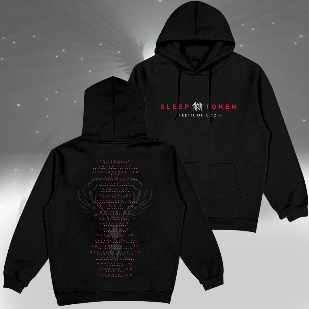 Sleep Token The Teeth Of God Hoodie Sleep Token Tour Fan Merch For Sale
