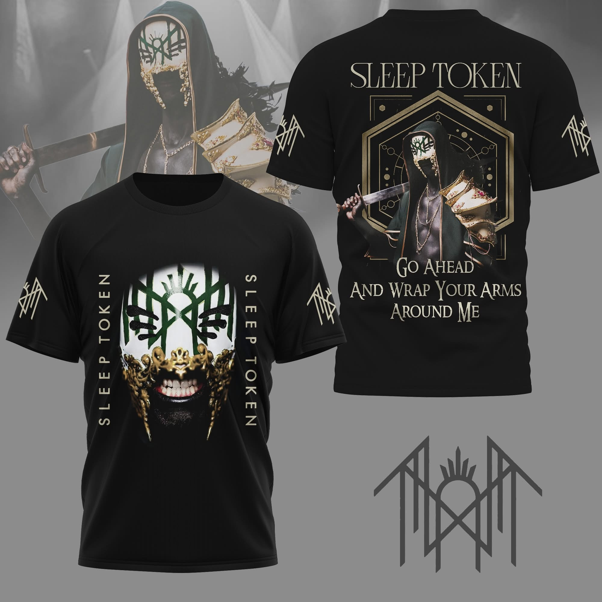 Sleep Token Tour Merch T-Shirt Go Ahead And Wrap Your Arms Around Me Sleep Token Oregontrailrvpk Shirt