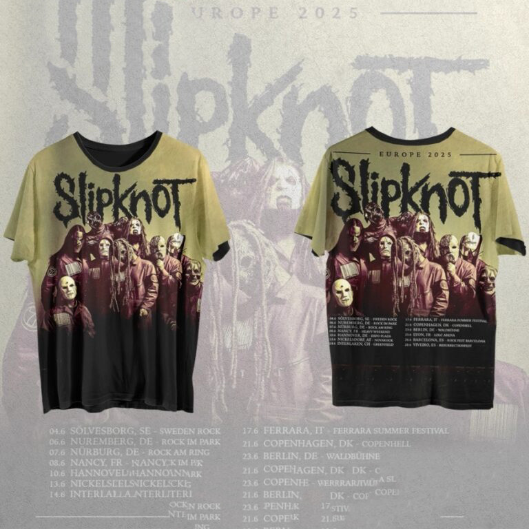 Slipknot Summer 2025 Tour All Over Print Shirt Oregontrailrvpk Shirt