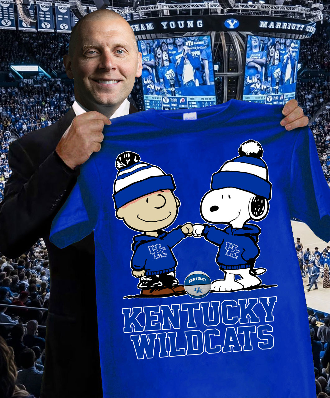 Snoopy And Charlie Brown Kentucky Wildcats T-Shirt Best Gifts For Basketball Lovers Oregontrailrvpk Shirt