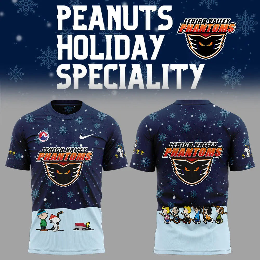 Snoopy And Charlie Lehigh Valley Phantoms T-Shirt For Ice Hockey Fans Oregontrailrvpk Shirt