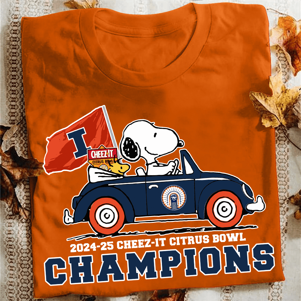 Snoopy And Woodstock Cheez-It Citrus Bowl Champions T-Shirt For Football Fans Oregontrailrvpk Shirt