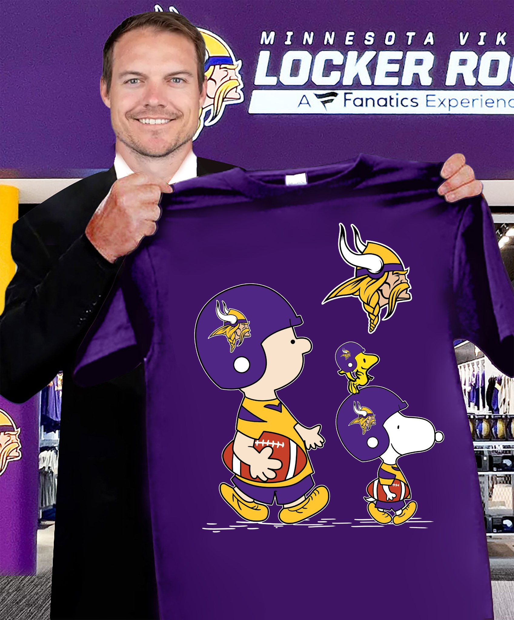 Snoopy And Woodstock The Peanuts Minnesota Vikings T-Shirt For Football Fans Oregontrailrvpk Shirt