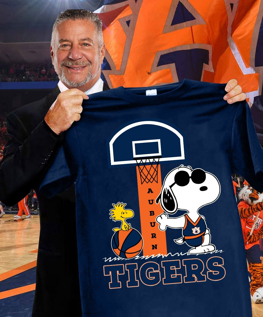Snoopy Auburn Tigers Basketball T-Shirt Cute Best Gifts For Auburn Fans Oregontrailrvpk Shirt