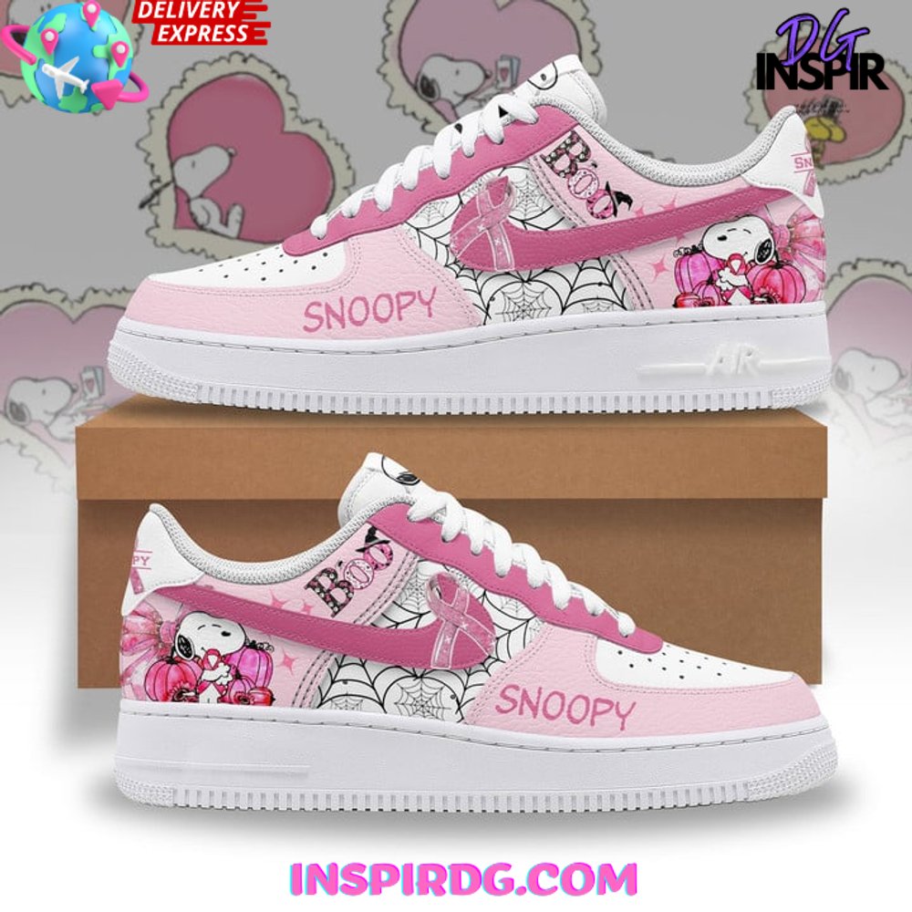 Snoopy Breast Cancer Awareness Air Force 1
