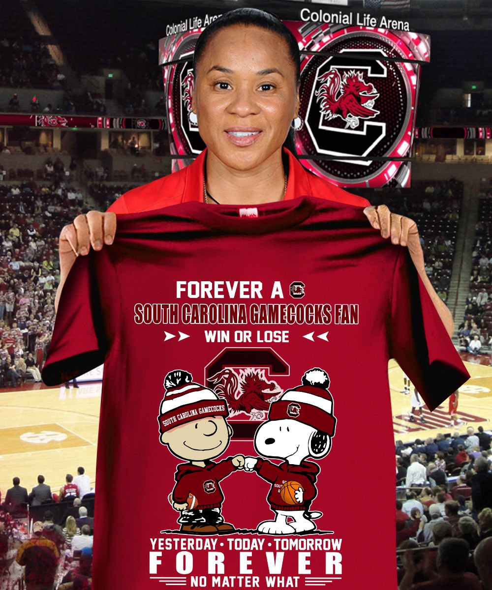 Snoopy Forever South Carolina Gamecocks Fan T-Shirt Women's Basketball Oregontrailrvpk Shirt