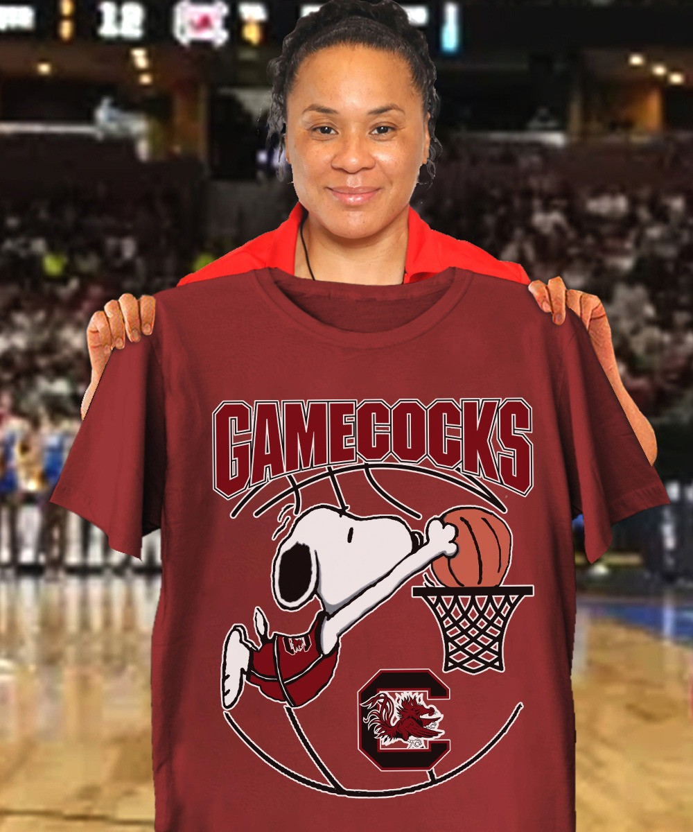 Snoopy Gamecock South Carolina Women's Basketball T-Shirt Best Oregontrailrvpk Shirt