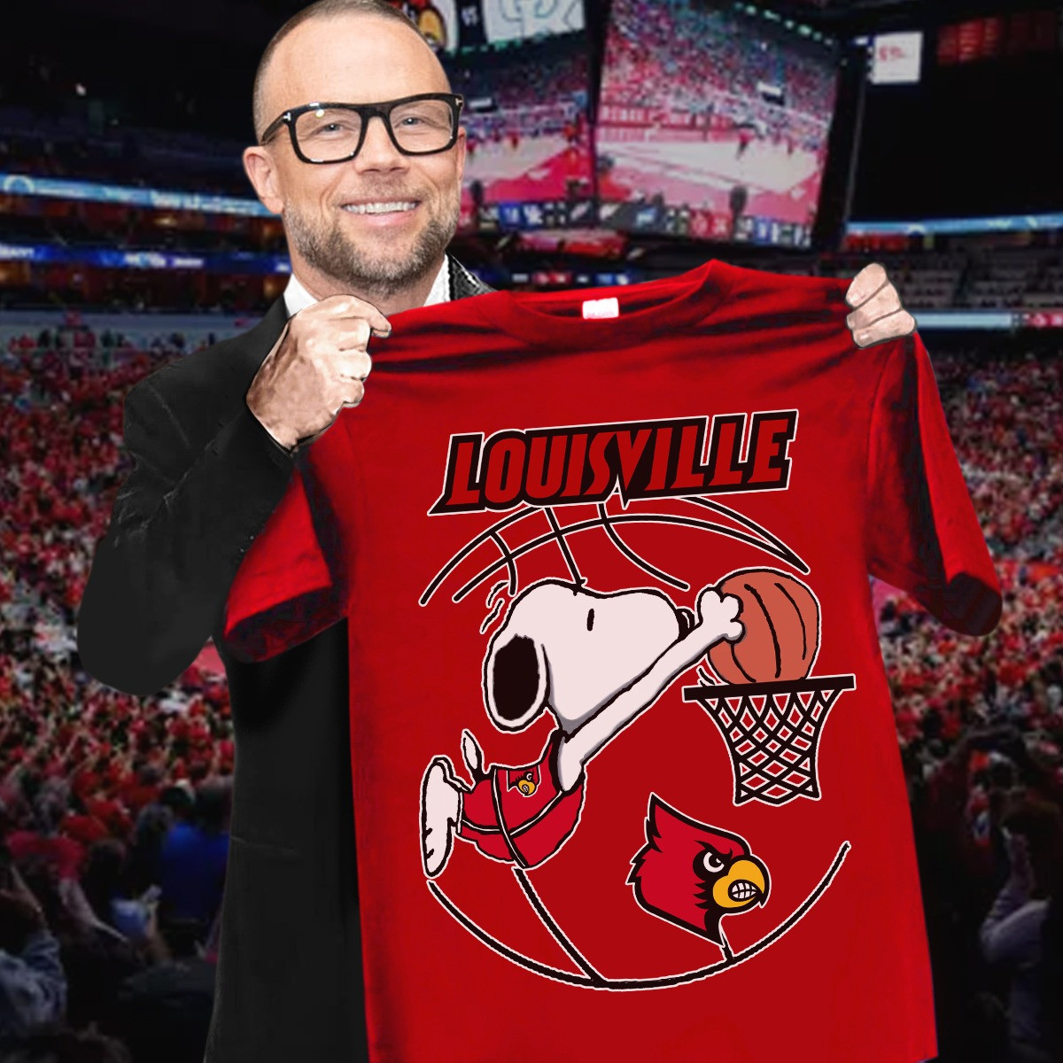 Snoopy Louisville Cardinals Basketball T-Shirt Cute Gifts For Louisville Cardinals Fans Oregontrailrvpk Shirt