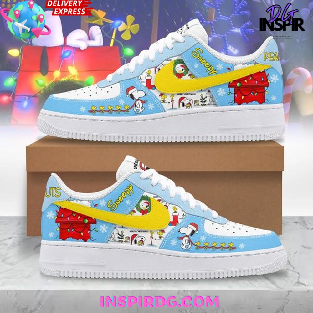 Snoopy Peanuts Christmas Limited Edition Air Force 1