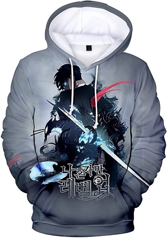 Solo Leveling Hoodie 3D Print Manga Sung Jin Woo Solo Leveling Merch