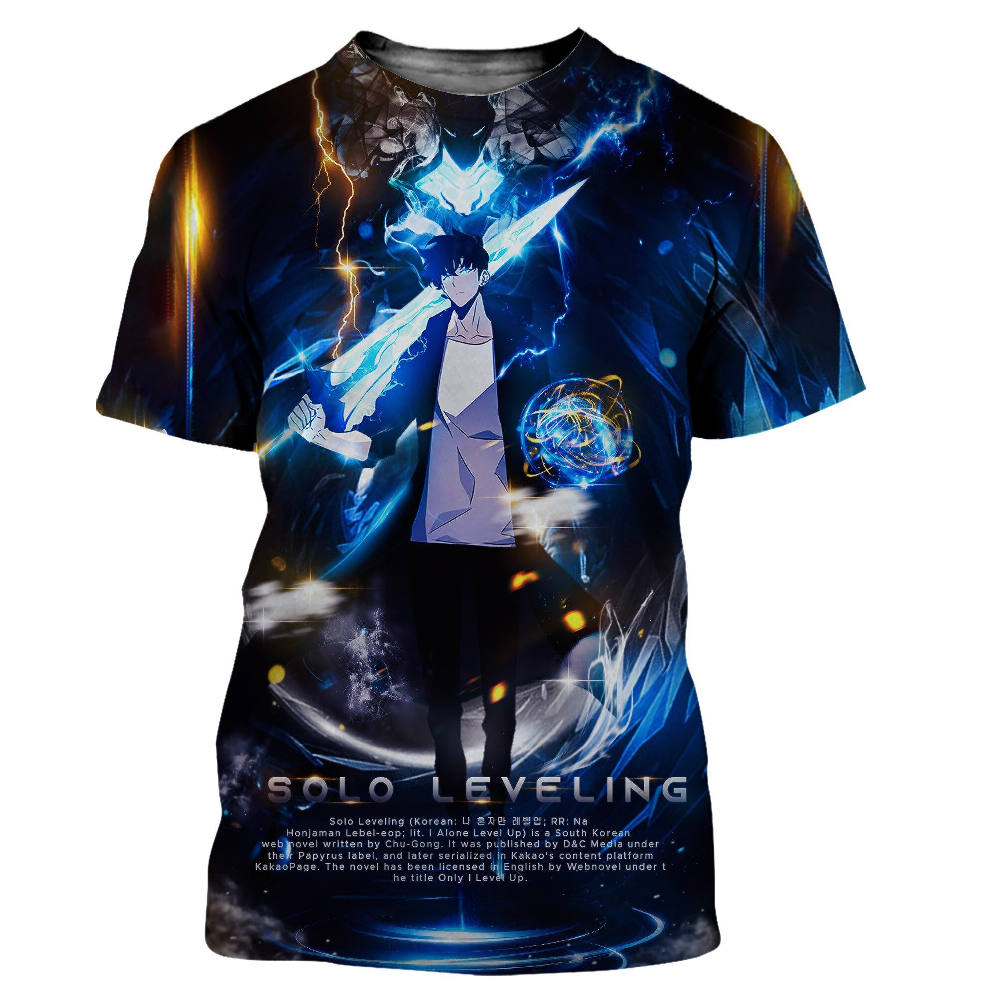 Solo Leveling Shirt Leveling Sung Jin Woo Artistic T-Shirt Official Merch Manga Fans Oregontrailrvpk Shirt