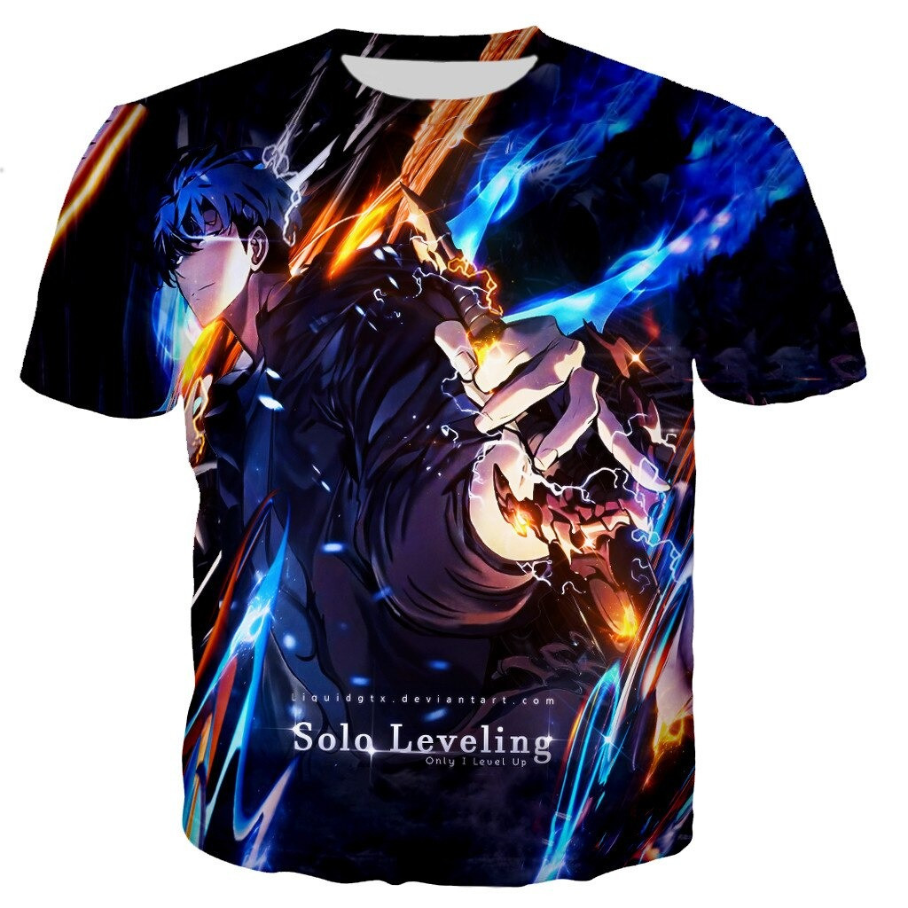 Solo Leveling Shirt Only I Level Up Solo Leveling Sung Jin Woo T-Shirt Merch Oregontrailrvpk Shirt