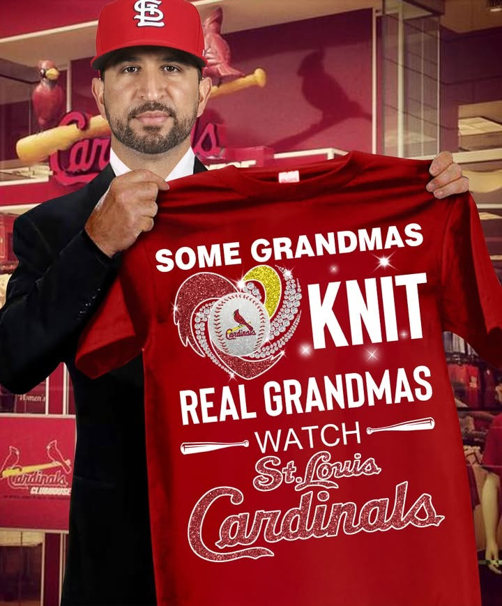 Some Grandmas Knit Real Watch St. Louis Cardinals T-Shirt For Grandma Baseball Oregontrailrvpk Shirt
