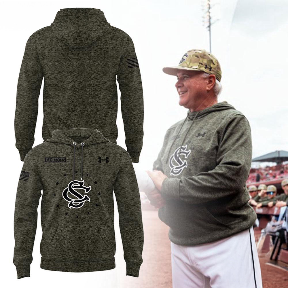 South Carolina Gamecocks 2025 Baseball x Salute To Service Hoodie