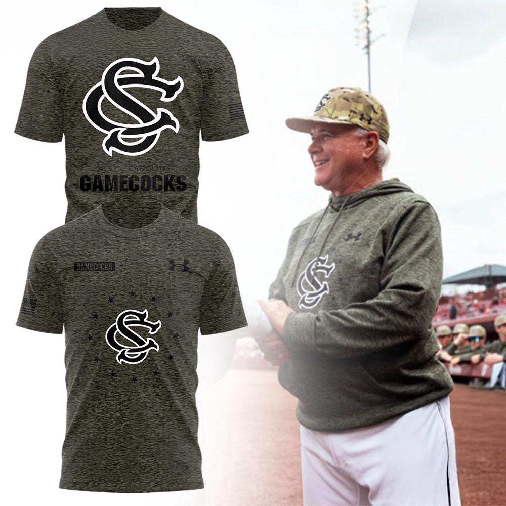 South Carolina Gamecocks 2025 Baseball x Salute To Service Shirt Gifts For Baseball Fan Oregontrailrvpk Shirt