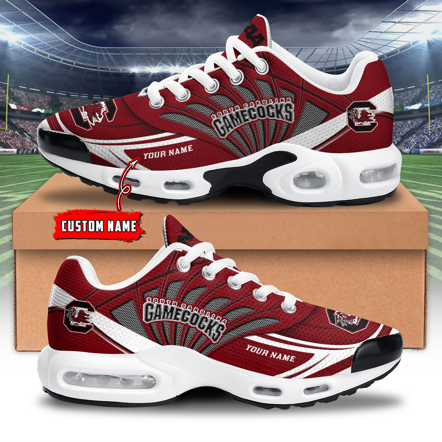 South Carolina Gamecocks Air Max Plus Shoes Sneakers For Men And Women