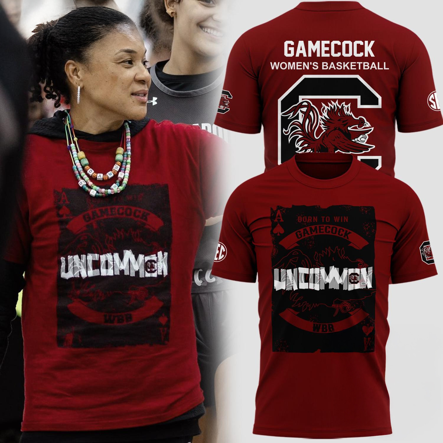 South Carolina Gamecocks Women's Basketball Born To Win Shirt Gifts For Basketball Fan Oregontrailrvpk Shirt