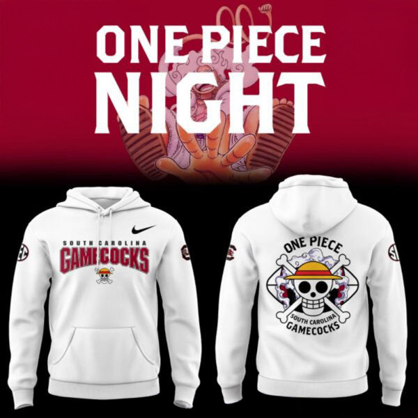 South Carolina Gamecocks x One Piece Hoodie Presents For Football Fans