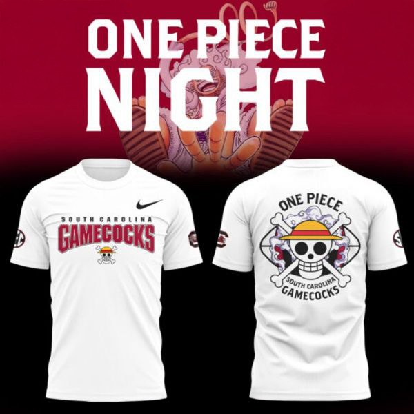 South Carolina Gamecocks x One Piece T-Shirt Presents For Football Fans Oregontrailrvpk Shirt