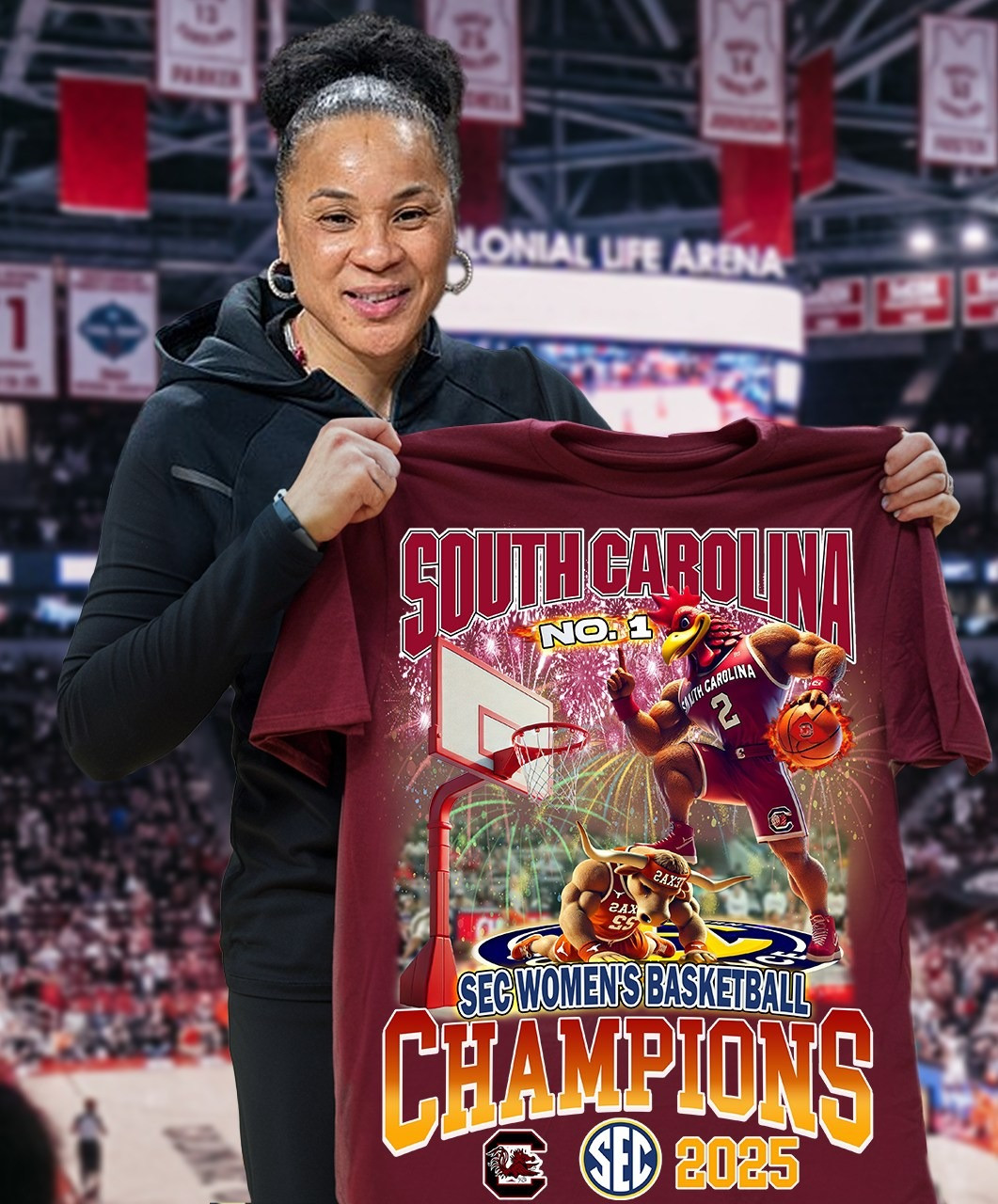 South Carolina SEC Women's Basketball Champions 2025 Shirt Merch Gifts For Basketball Fan Oregontrailrvpk Shirt