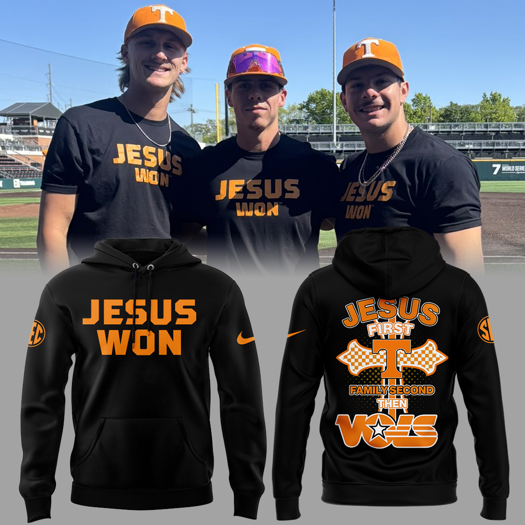 Special Edition Tennessee Baseball Jesus Won Hoodie