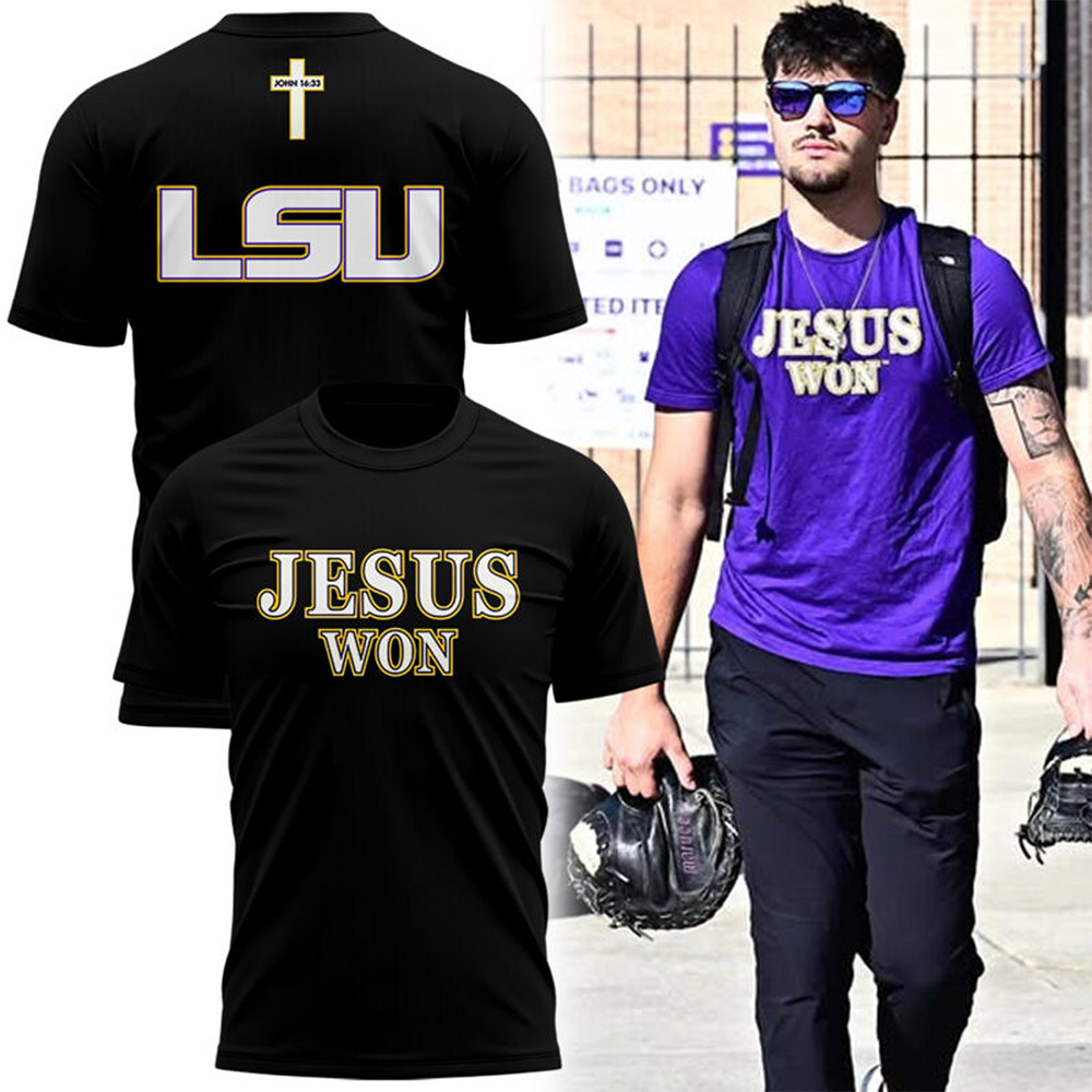 Special Edition Tigers JESUS WON Black TShirt Unisex Tshirt 2025 Oregontrailrvpk Shirt
