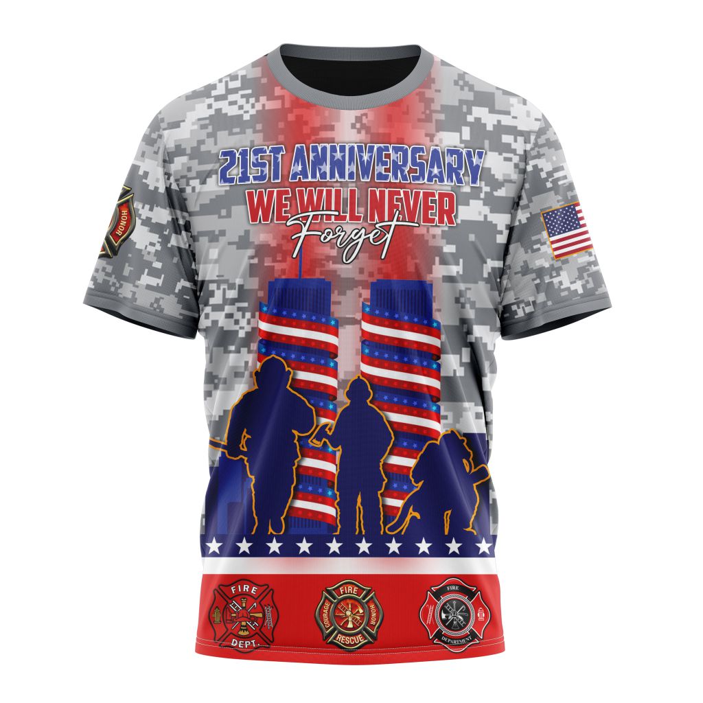Specialized Kits To Honor Patriot Day We Will Never Forget Personalized Name And Number T-Shirt Oregontrailrvpk Shirt
