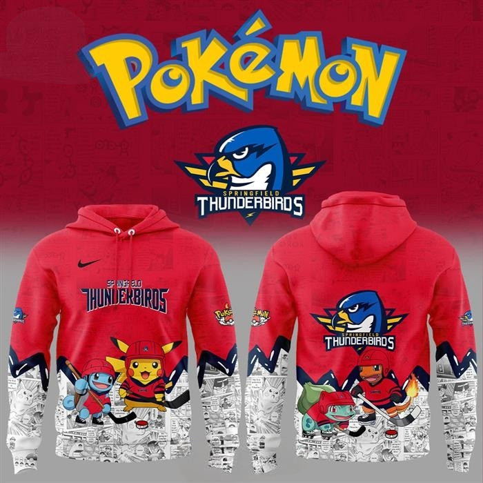 Springfield Thunderbirds Pokemon Peanuts Hoodie Gifts For Husband