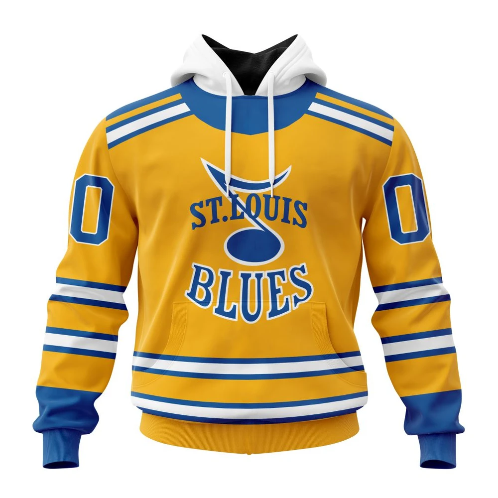 St Louis Blues Reverse Retro Kits All Over Print Hoodie Style 84238