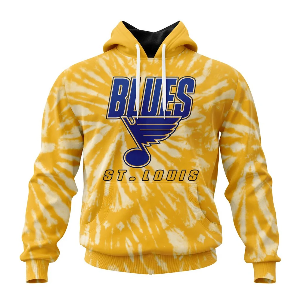 St Louis Blues Special Retro Vintage Tie Dye All Over Print Hoodie Style 47052