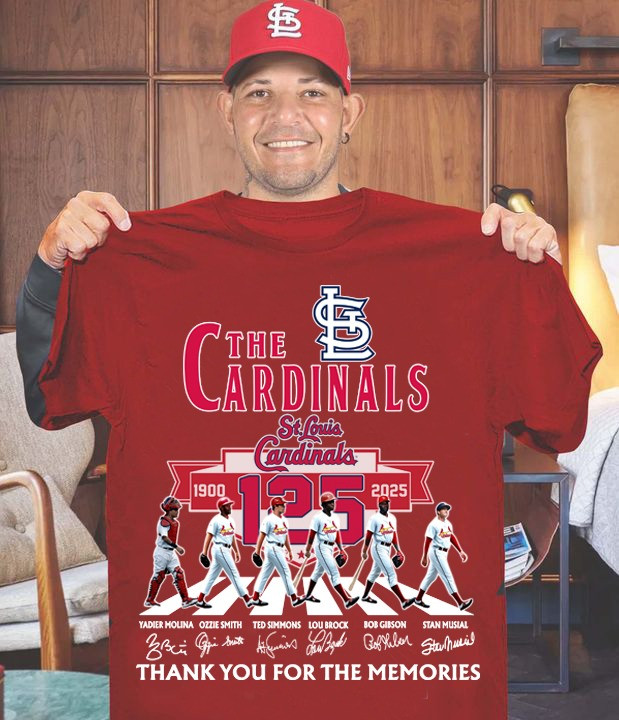 St Louis Cardinals 1900-2025 Shirt 125Th Anniversary Thank You For The Memories Oregontrailrvpk Shirt
