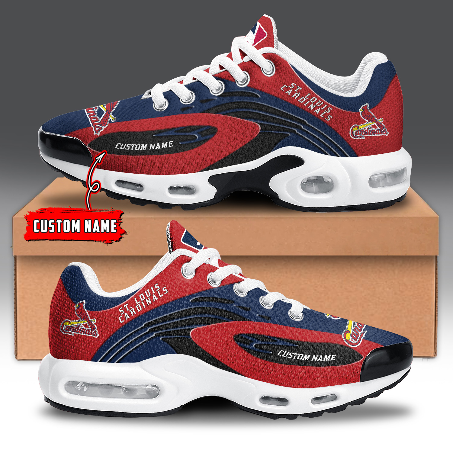 St Louis Cardinals Air Max Plus Shoes Sneakers For Men And Women