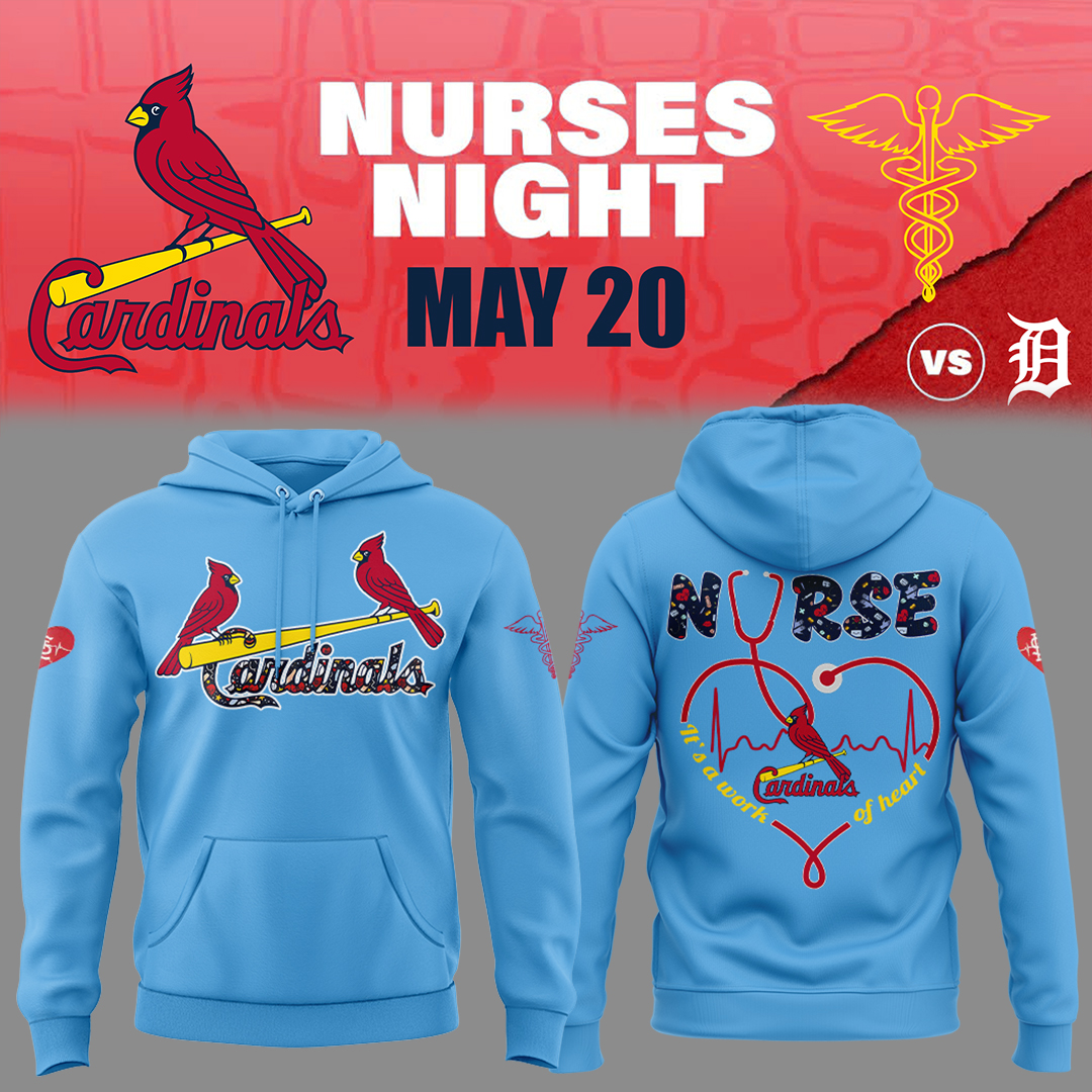 St. Louis Baseball Nurses Night Hoodie Baseball