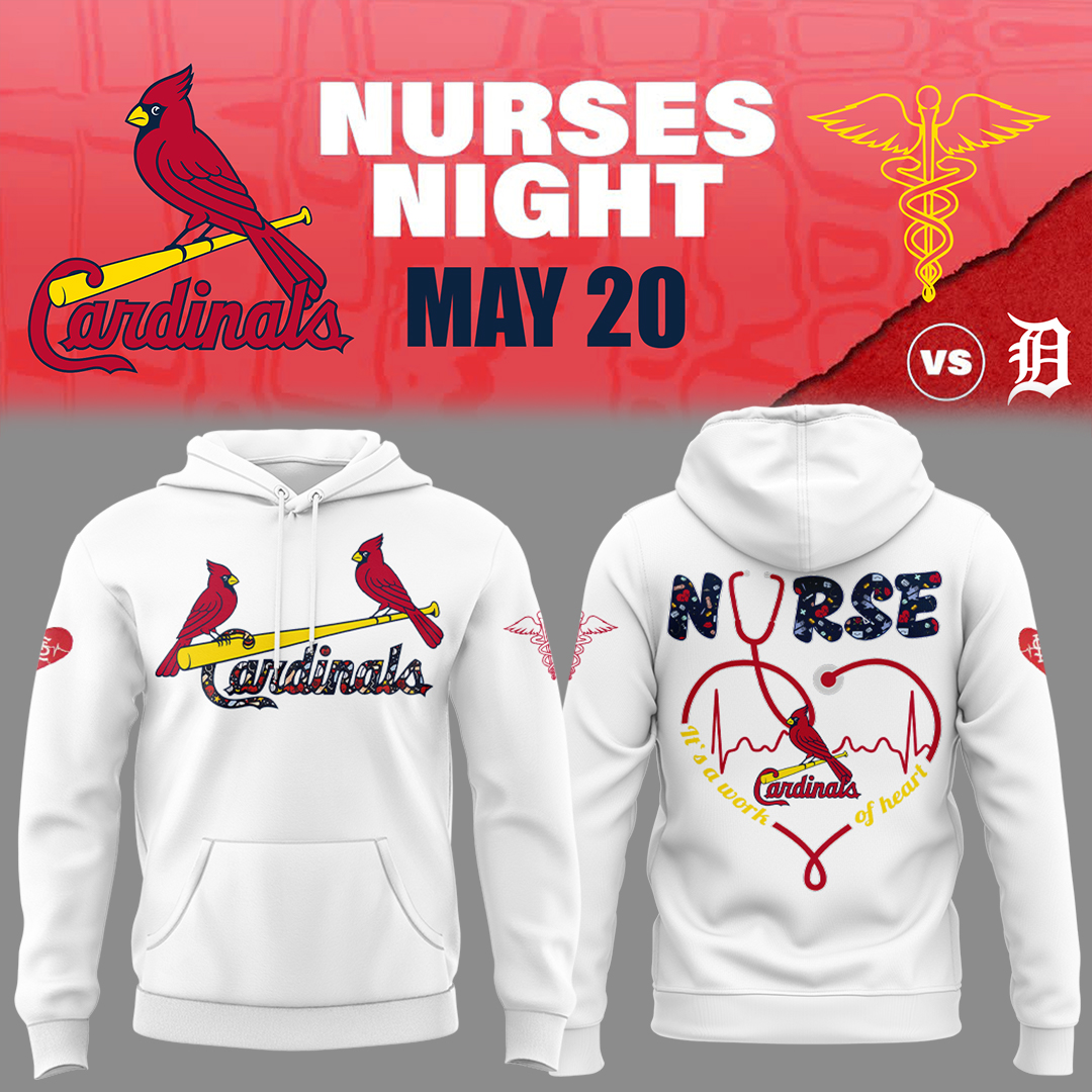 St. Louis Baseball Nurses Night Hoodie Baseball Father's Day Gift