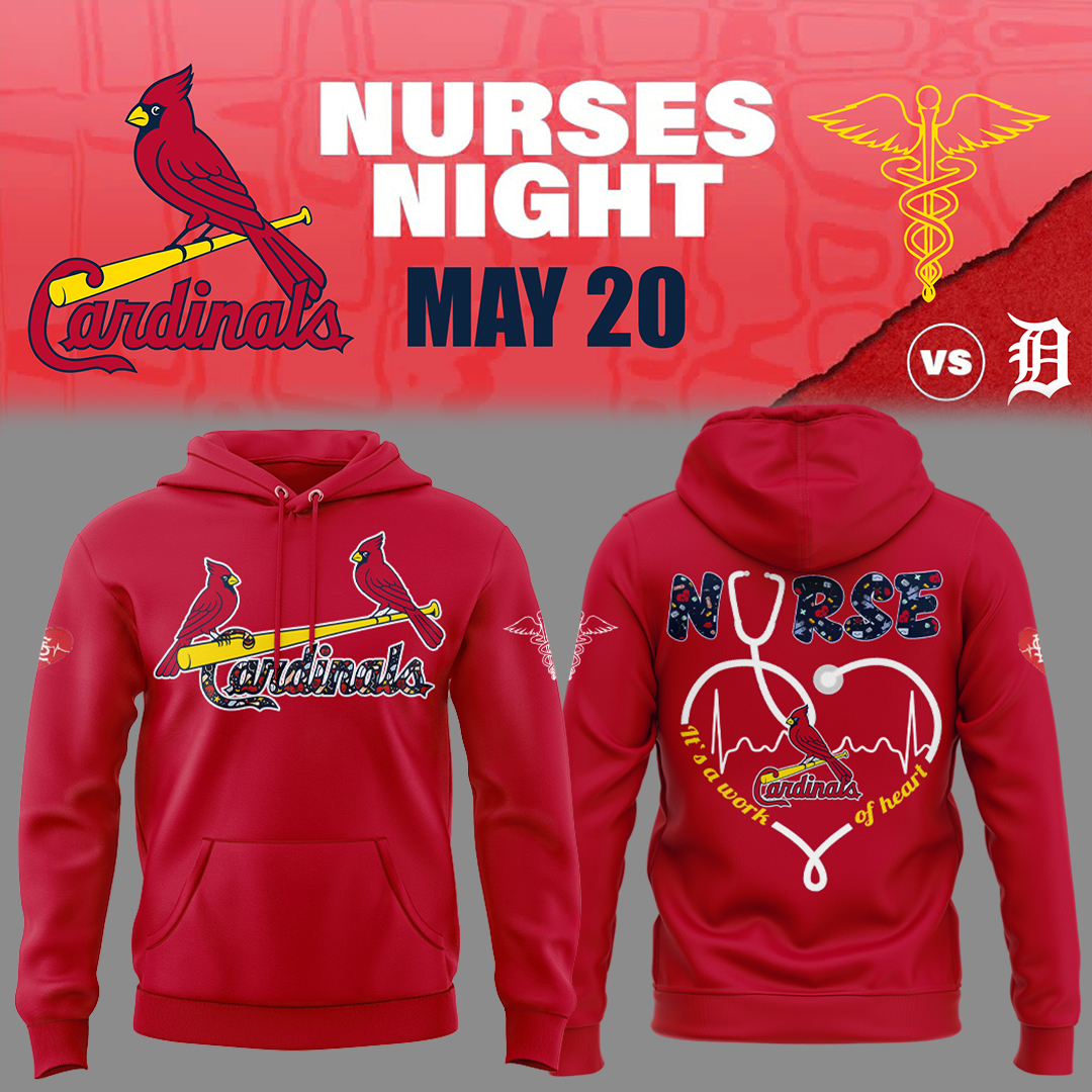 St. Louis Baseball Nurses Night Hoodie Unique Baseball Gifts